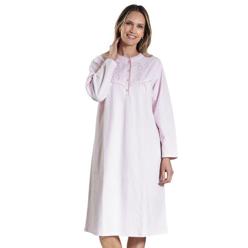 Camisa biscocho algodón con bordado rosado Art 241115-0