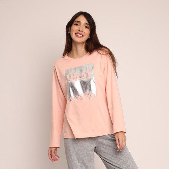 Pijama algodón con folia plateada 261502-2