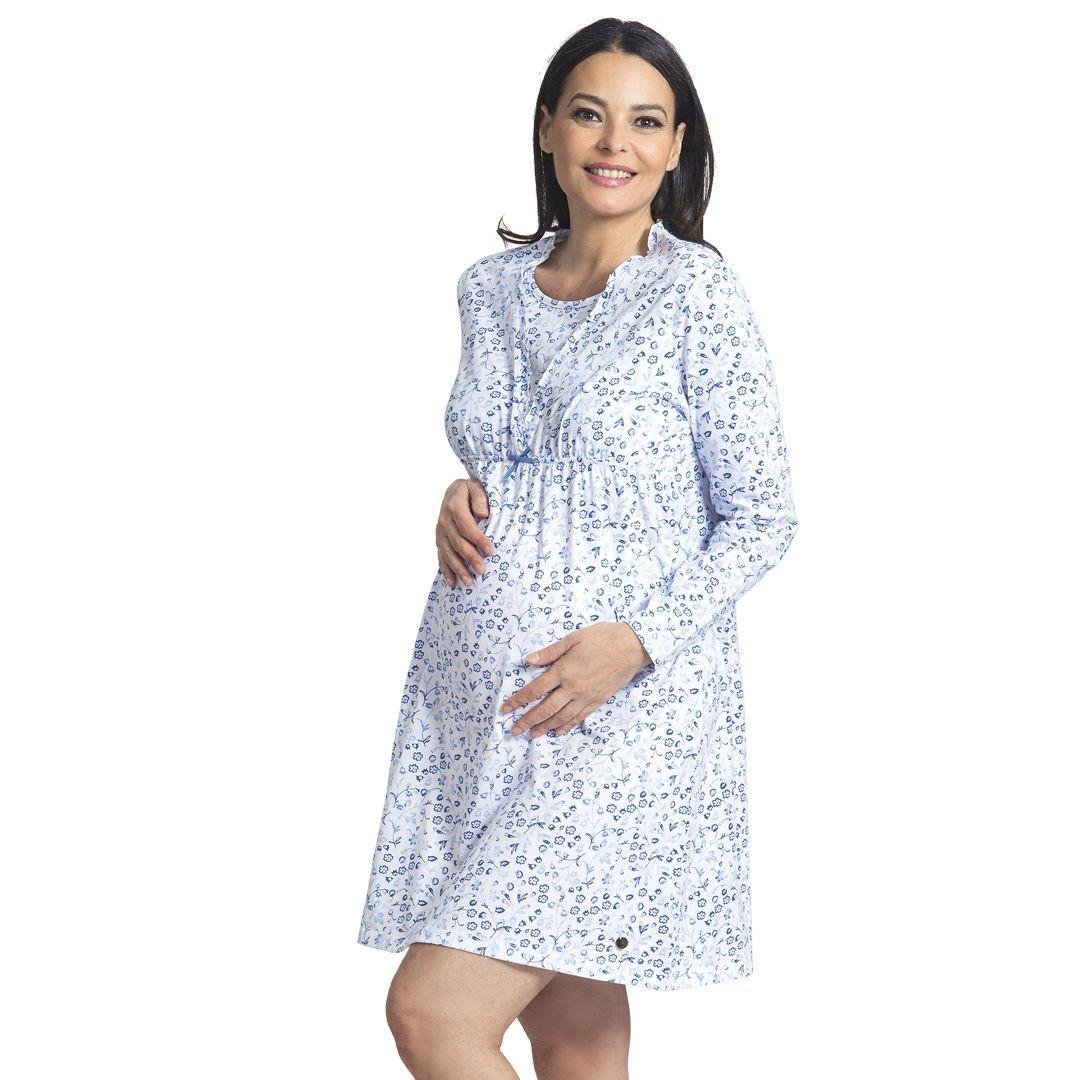 Camisola Mon Amour Maternal 31298 Celeste-0