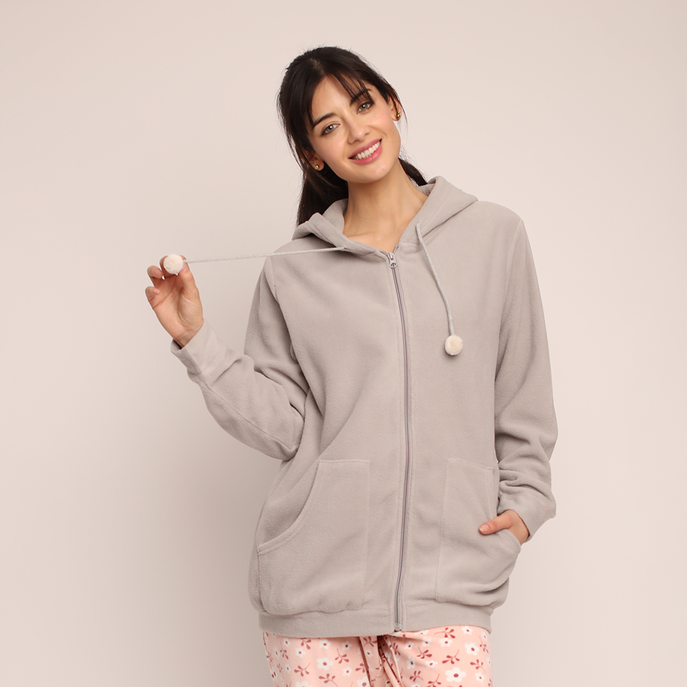 Mañanita Mon Amour micropolar  21897 Gris-0