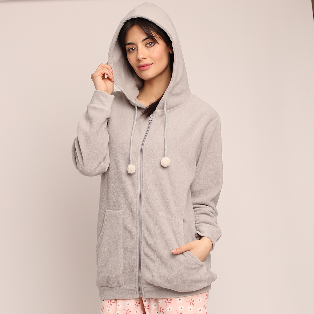 Mañanita Mon Amour micropolar  21897 Gris-1