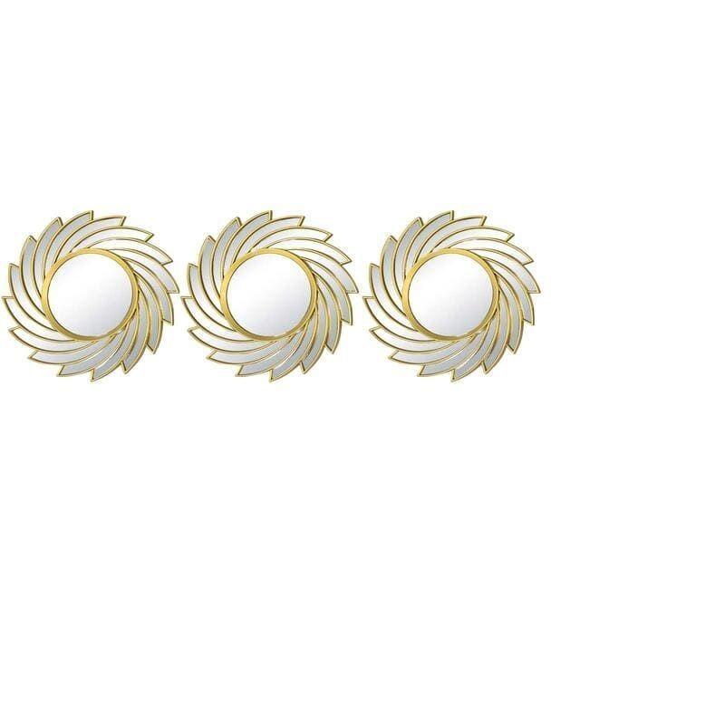Set de espejos redondos decorativos tipo Rayo-3