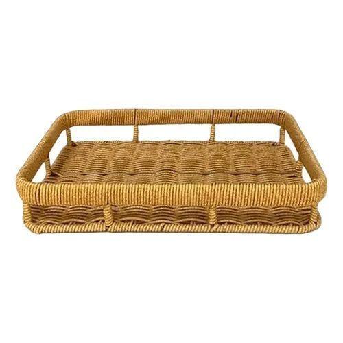 Bandeja Rectangular para Servir de Mimbre 35 x 25 x 7 cm-2