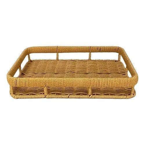 Bandeja Rectangular para Servir de Mimbre 32 x 22 x 6 cm-2