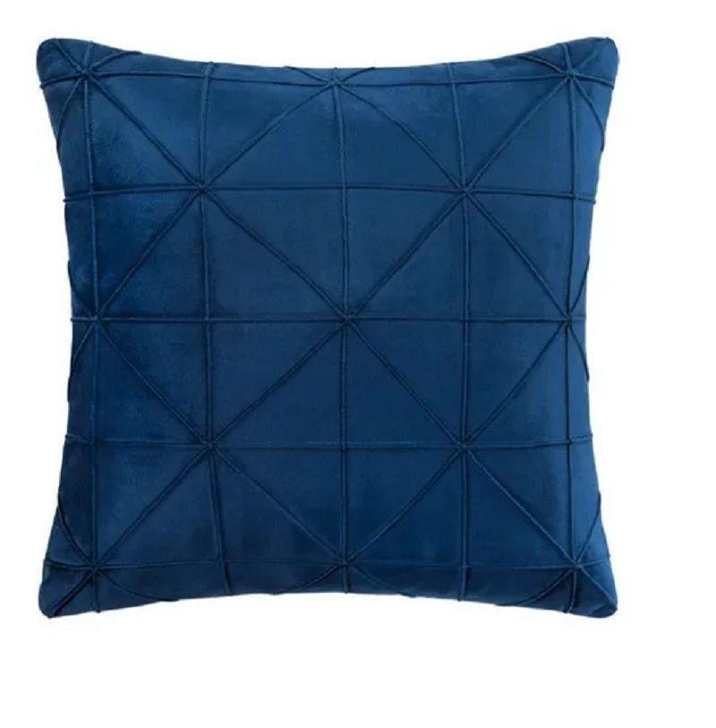 Cojín decorativo de Terciopelo a Cuadros 45 * 45 cm-2