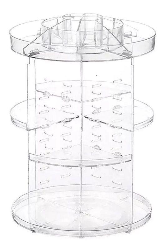Organizador de Maquillaje  Acrílico Giratorio 360°  (26*35 *22 cm)-2