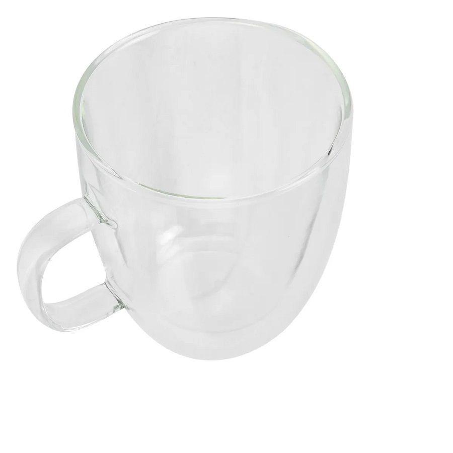 TAZA DE VIDRIO DOBLE PARED   TRANSPARENTE  150 ML-2