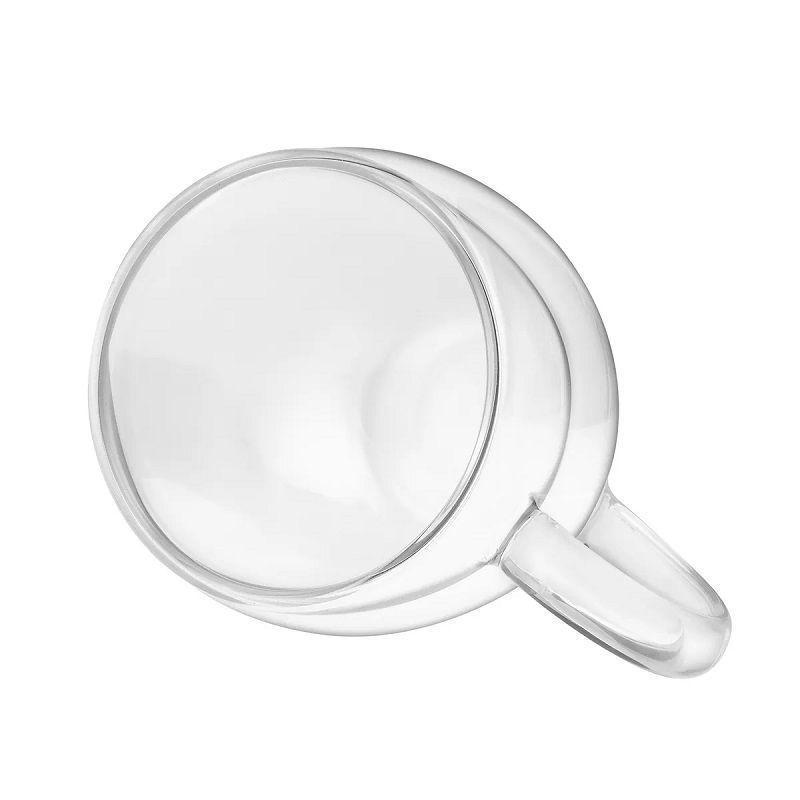 TAZA DE VIDRIO DOBLE PARED   TRANSPARENTE  150 ML-3