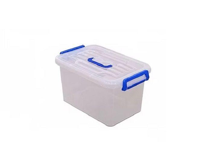 Caja de almacenamiento de plástico con tapa, transparente 72 x 51.5 x 43 cm-2