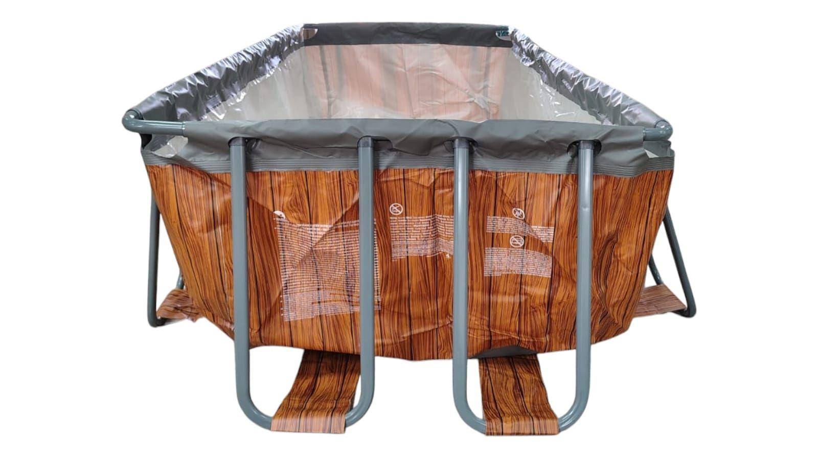 Piscina Estructural Rectangular con Accesorios 17823EU-2 MARRON-1