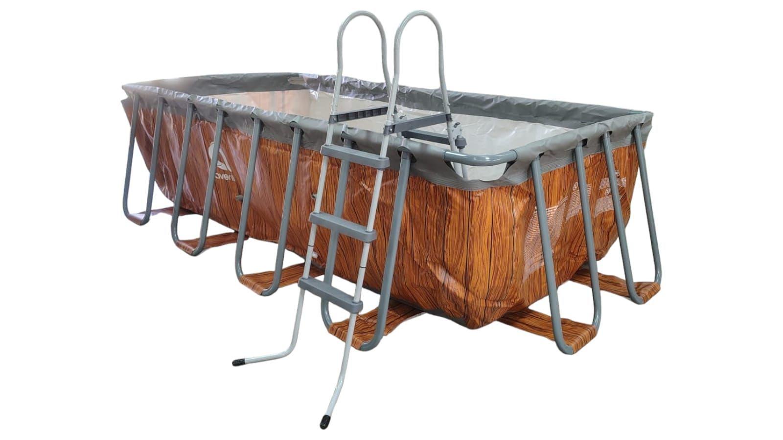 Piscina Estructural Rectangular con Accesorios 17823EU-2 MARRON-2