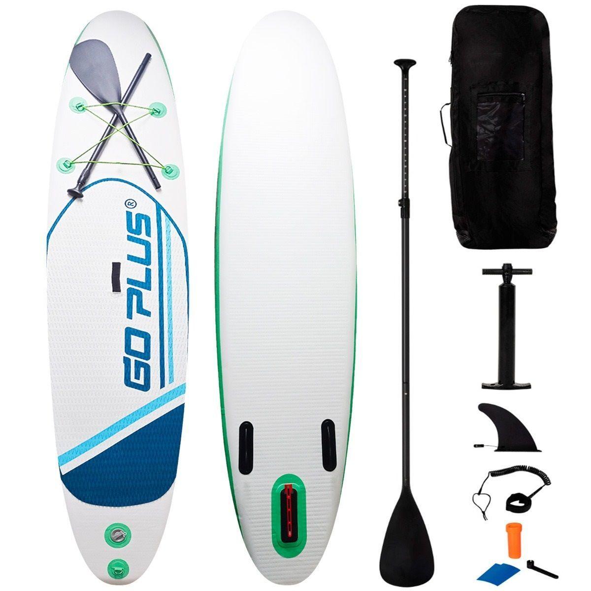 Tabla inflable de Sup TS05 Blanco con verde agua -0