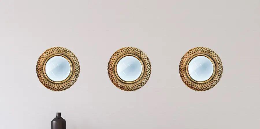Set de espejos redondos decorativos tipo Calipso-3