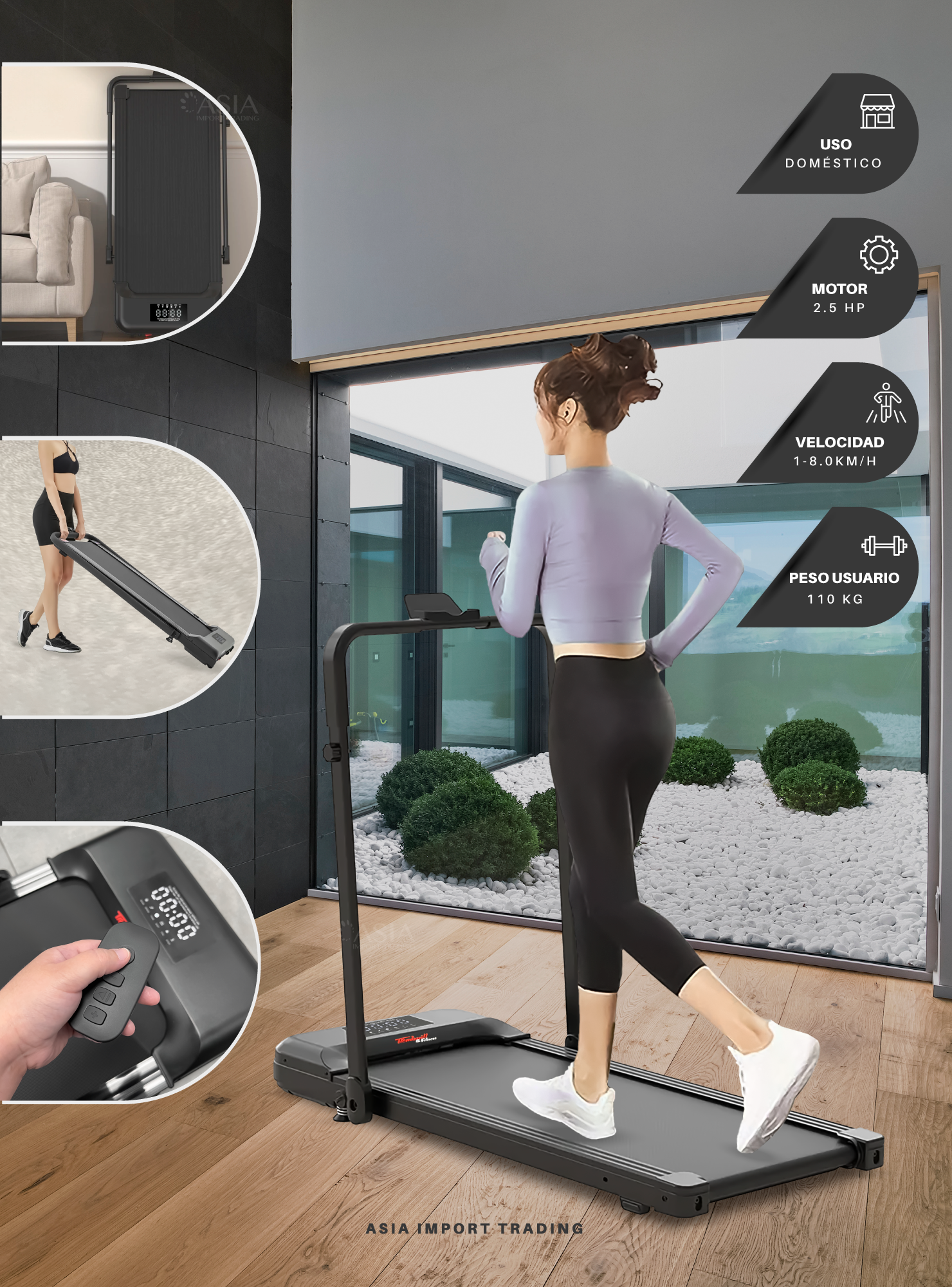 Trotadora Plana Treadmill P300 -2