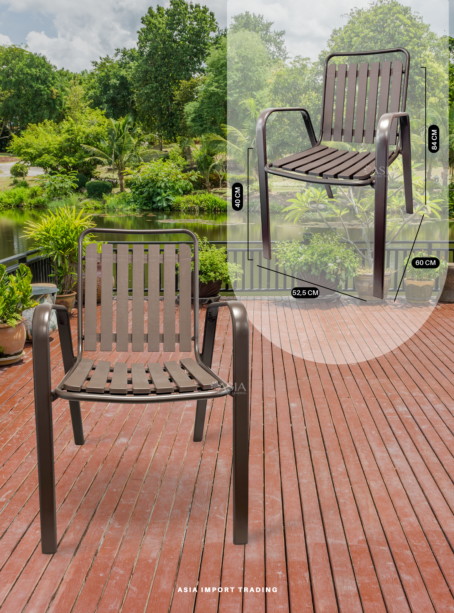 Silla de Terraza estilo Madera-3