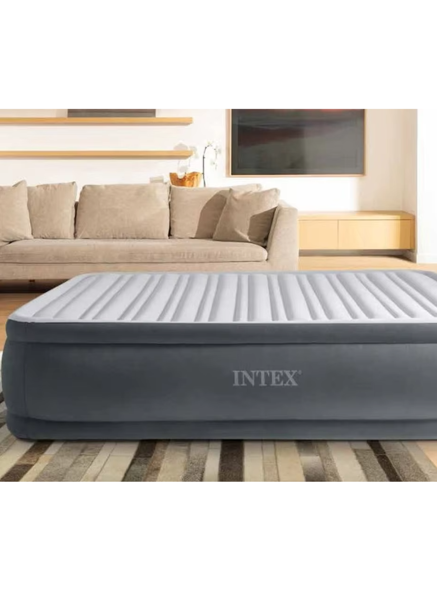 Colchon Inflable Electrico Intex Deluxe 1,52 x 2,03 x 0,33 m-2
