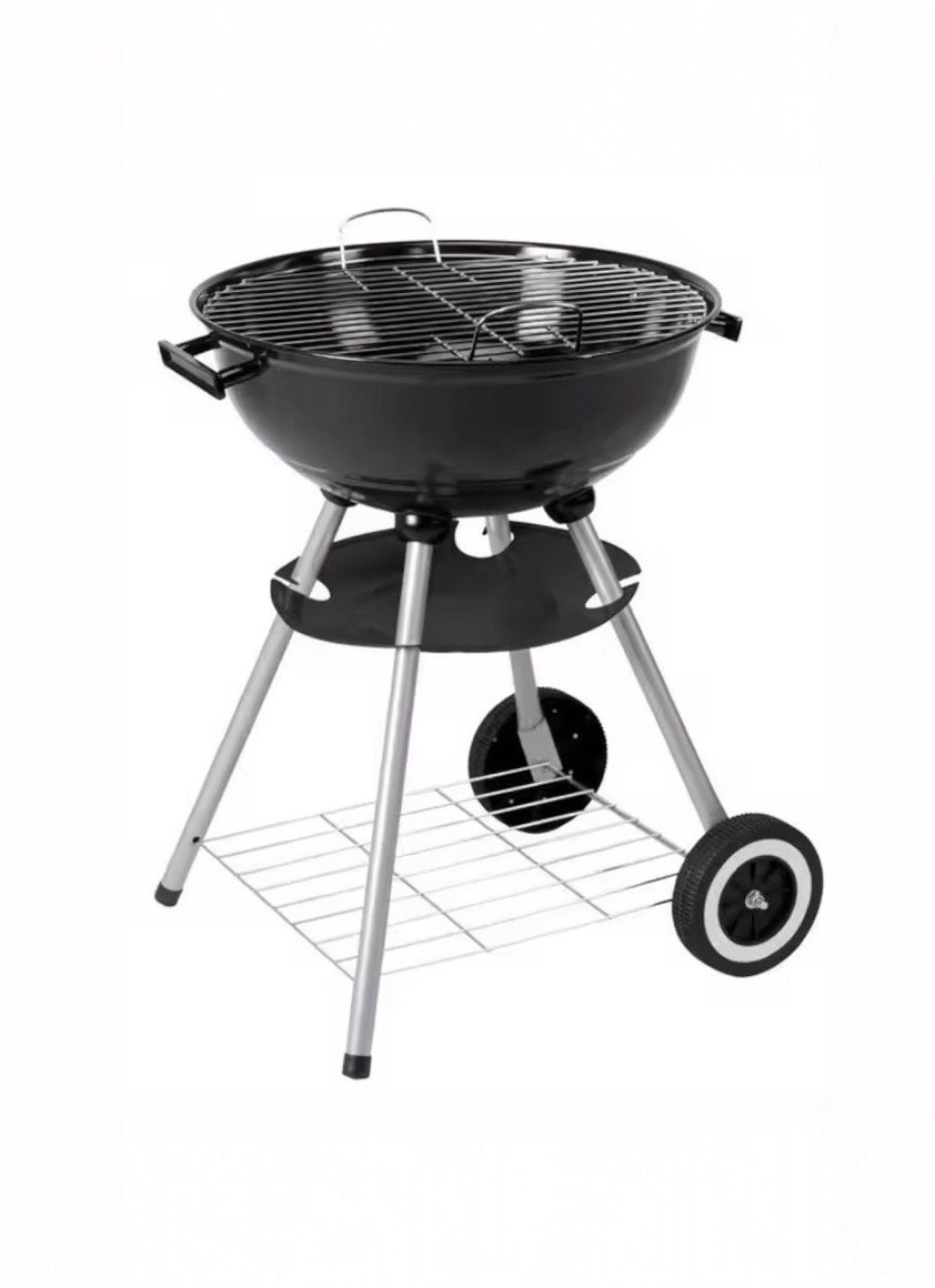 Parrilla a Carbón con Tapa y Ruedas – Tipo Kettle 43 cm-2