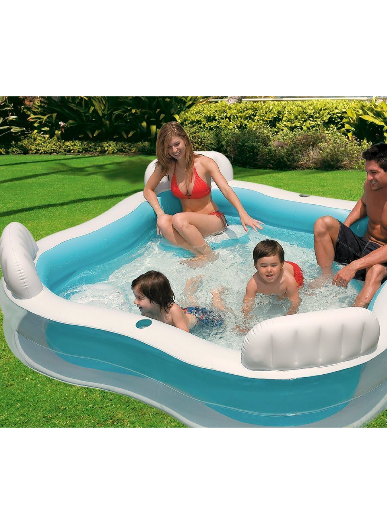 Piscina inflable familiar Intex 2,29mt x 2,29mt x 0,66mt  990 Litros-3
