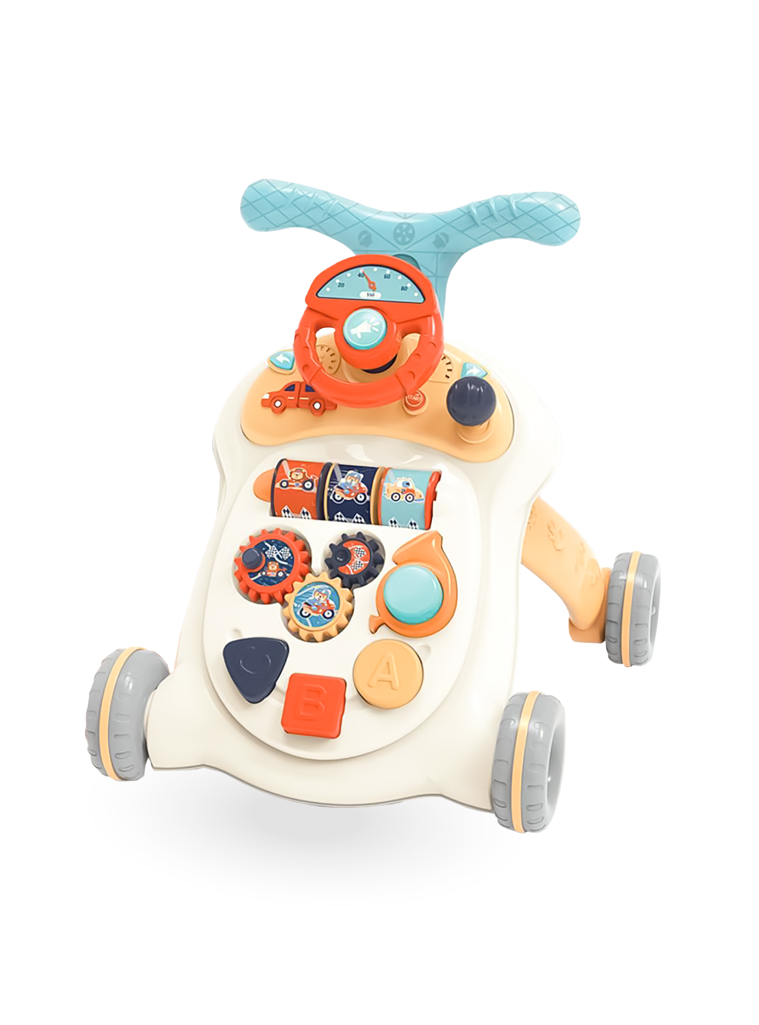 Andador Infantil Multifuncional con Juegos y Volante Musical-2