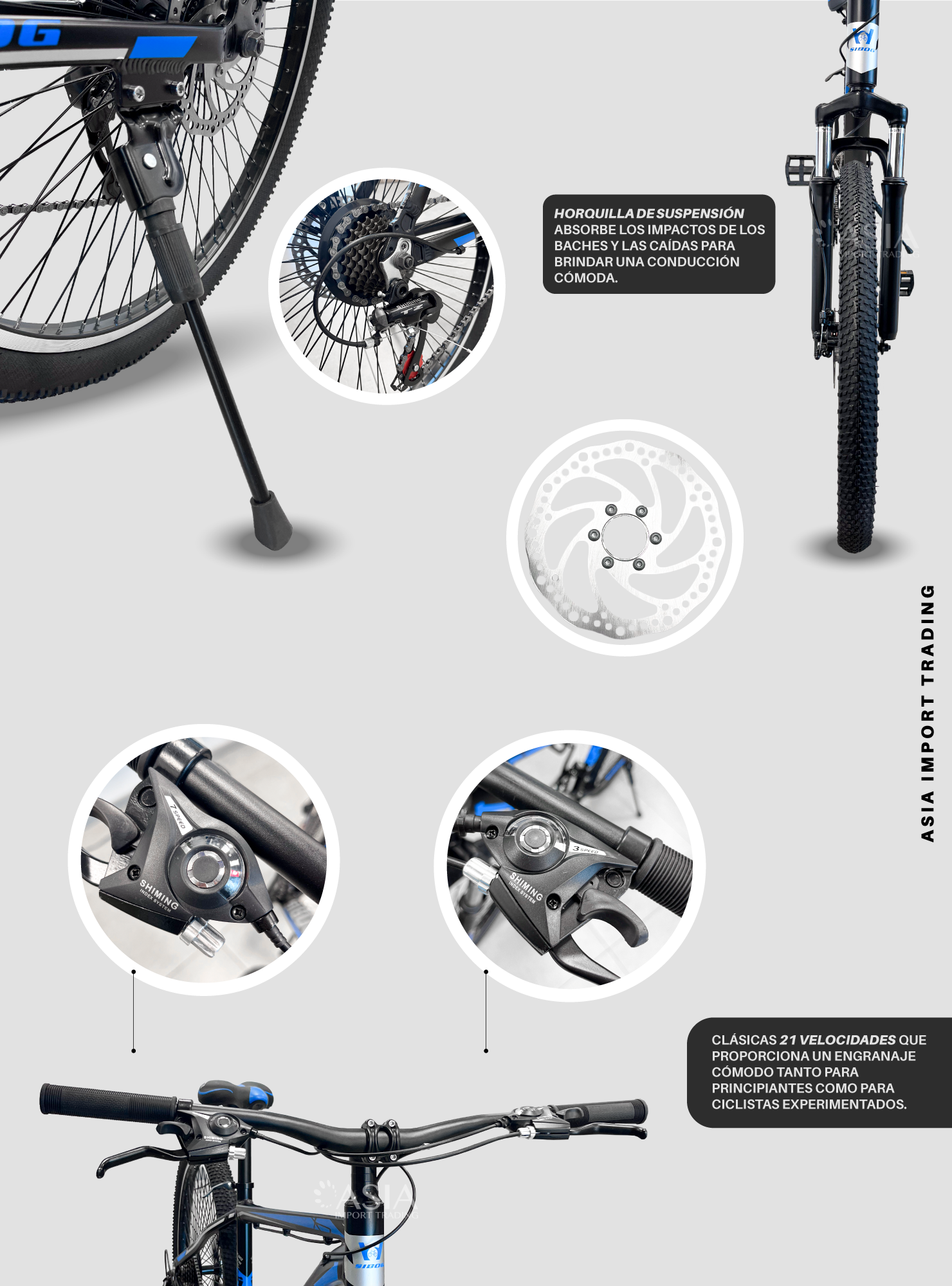 Bicicleta Mountain Bike Aluminio Aro 27,5 Roja-2