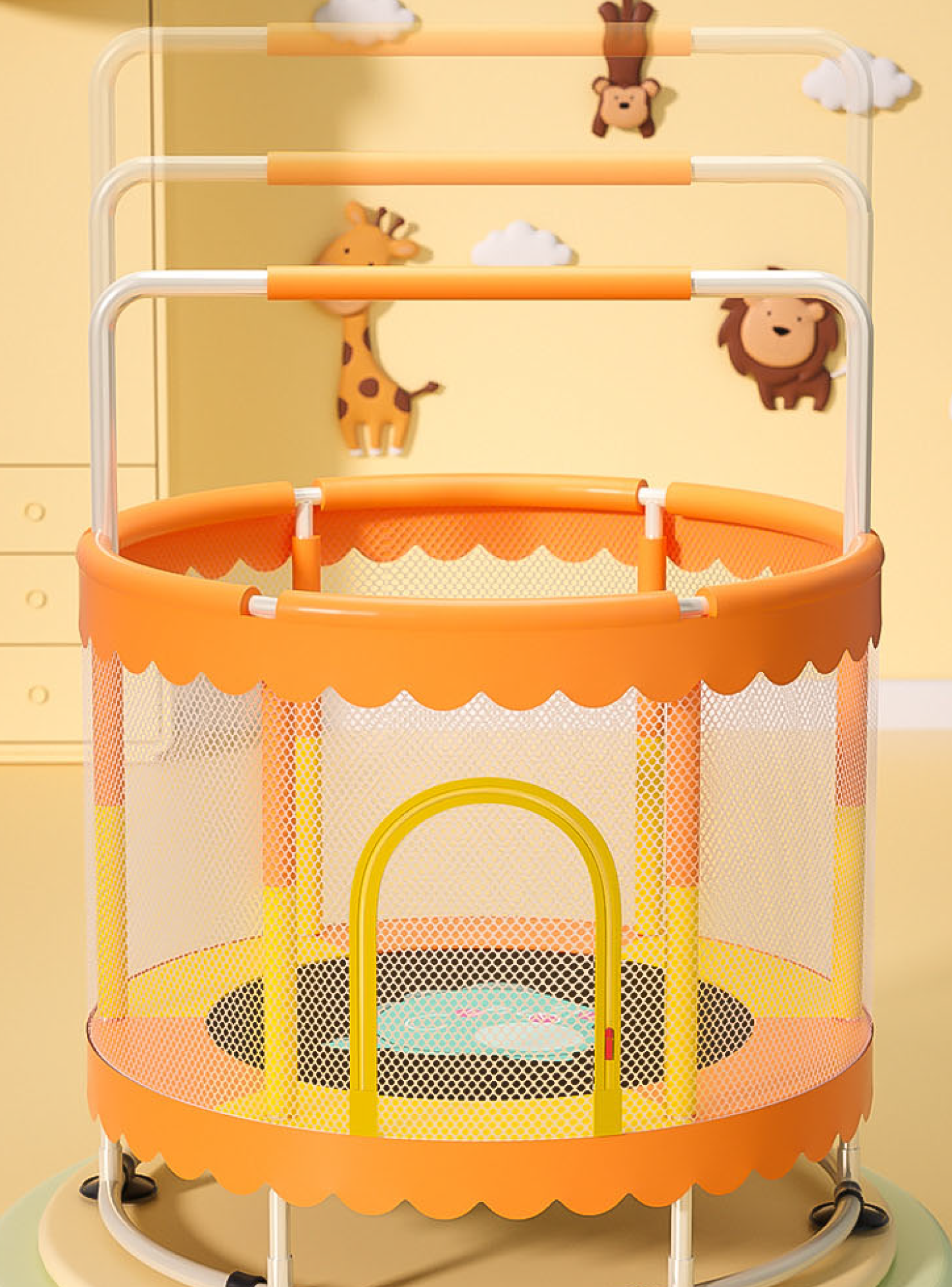 Mini Trampolin Cama Elastica Para Niños 150 cms PWRFitness-2