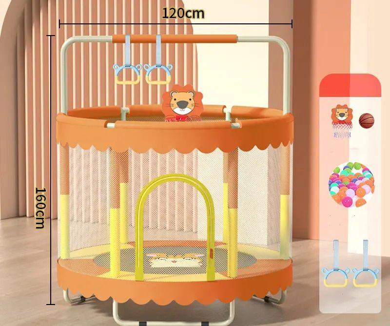 Mini Trampolin Cama Elastica Para Niños 150 cms PWRFitness-5