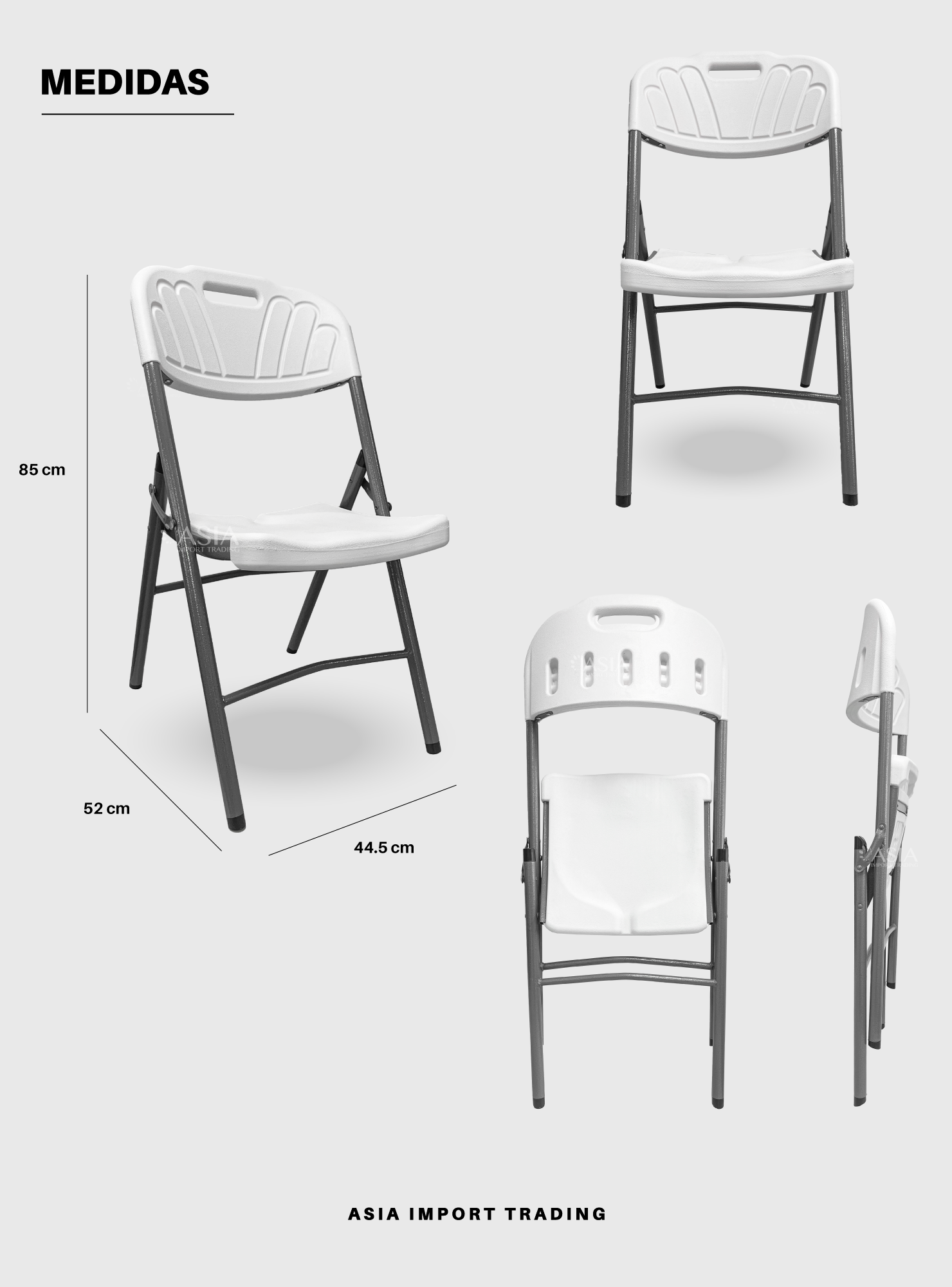 Silla Blanca Plegable-3