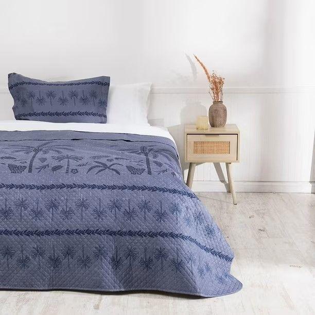 Quilt Cordoba Estampado 1 5 Plazas Vegetacion Mashini-2