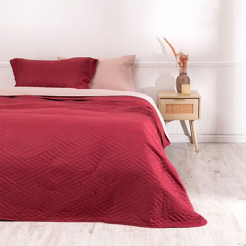 Quilt S bana Liso 1 5 Plaza Rojo Mashini-3