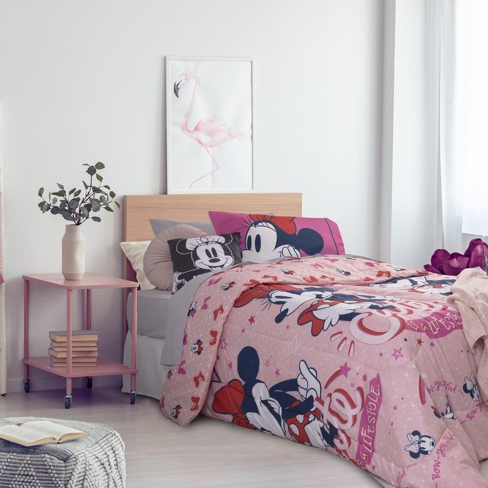 Plumón Microfibra Infantil 1.5 Plazas Minnie Cute-0