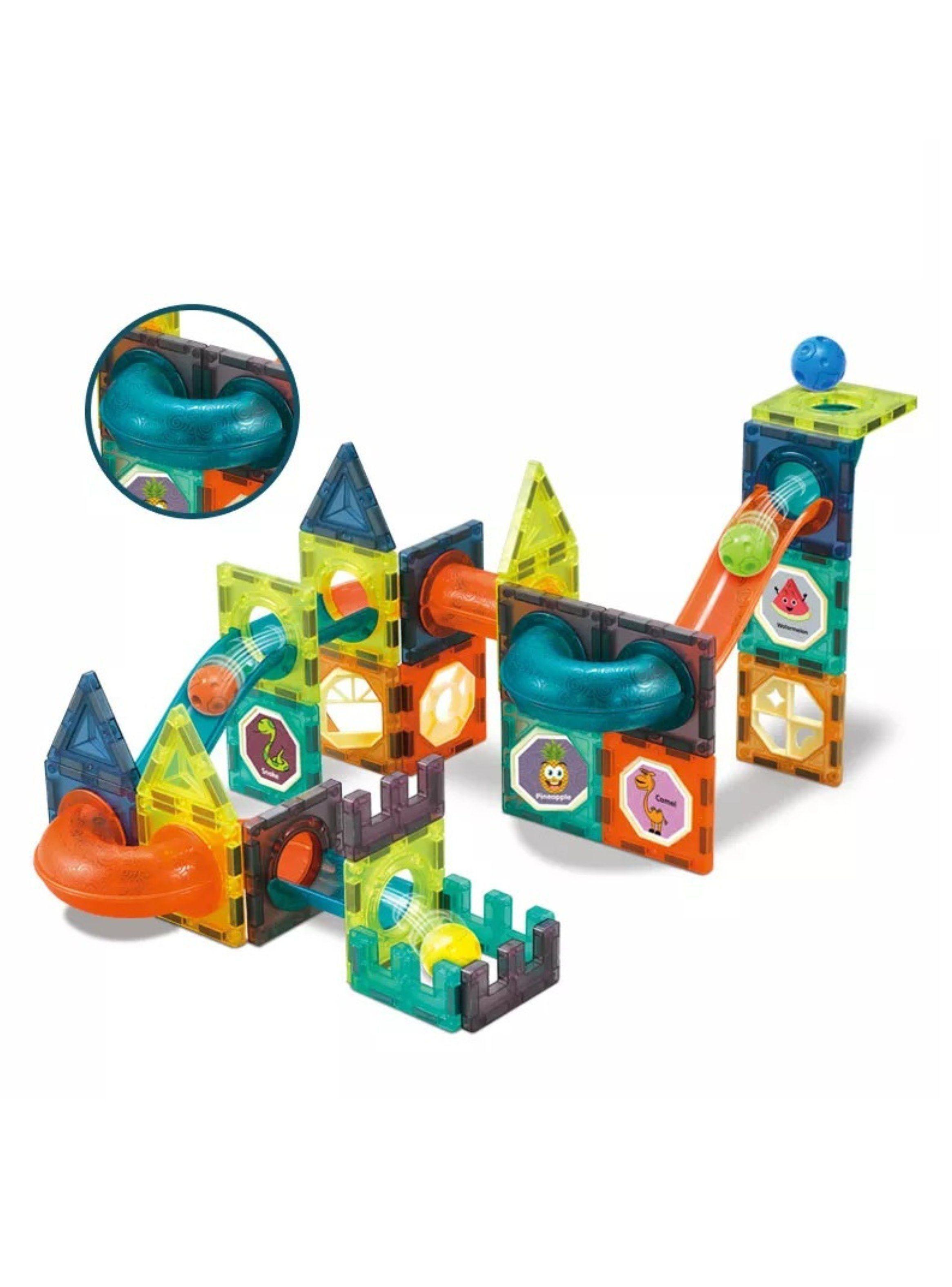 Bloque de Construcción Magnético Pista de Bola de luz 75 pcs-3