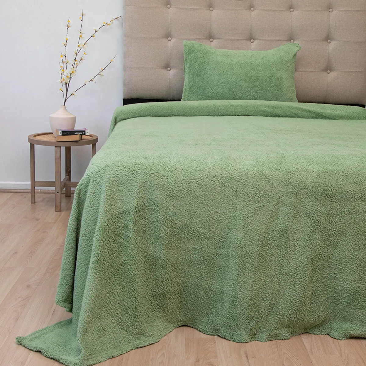 Juego De Sabanas Chiporro Lisa 2.0PL Termica Doral Verde Menta-2