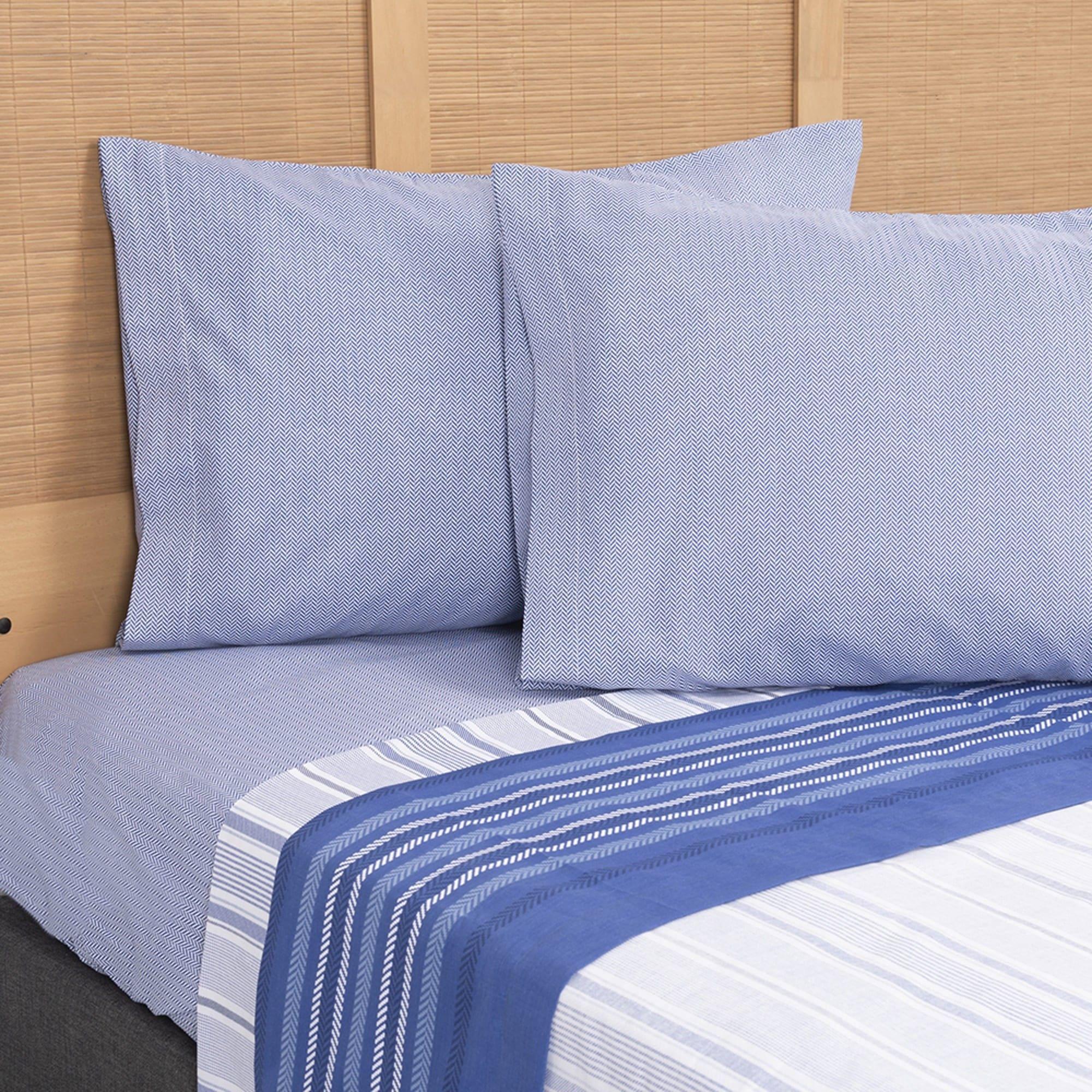 Sabana 2 Plazas 144 Hilos Estampado Lines-2