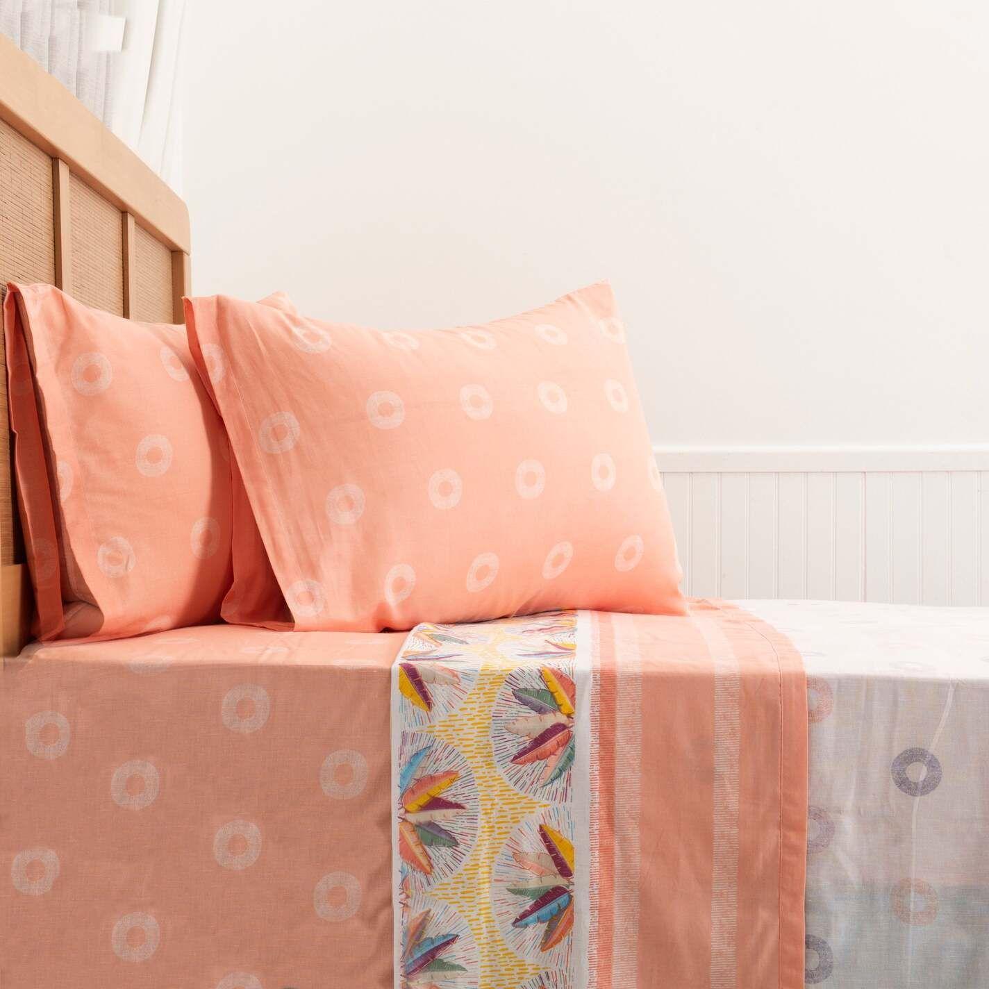 Juego de Sábanas Estampadas 144 Hilos King Mashini Diseño Gorrion-3