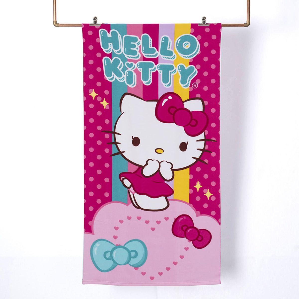 Set Toalla, Lentes de Sol y Bolso diseño Hello Kitty Punto-2