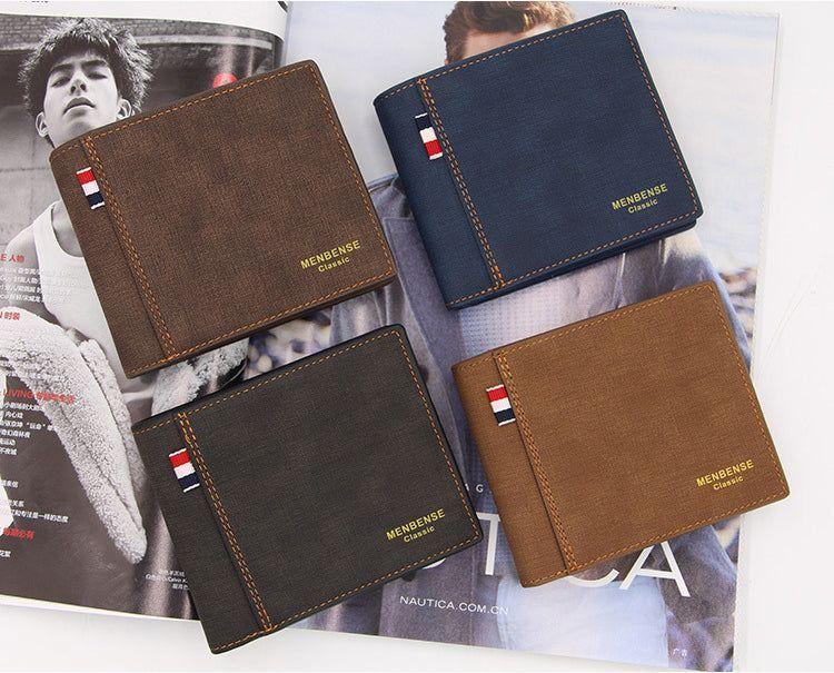 Billetera Para Hombre Menbense Classic Café Claro-2