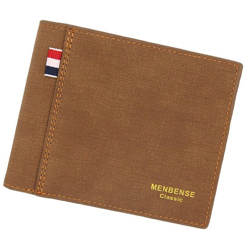 Billetera Para Hombre Menbense Classic Café Claro-0