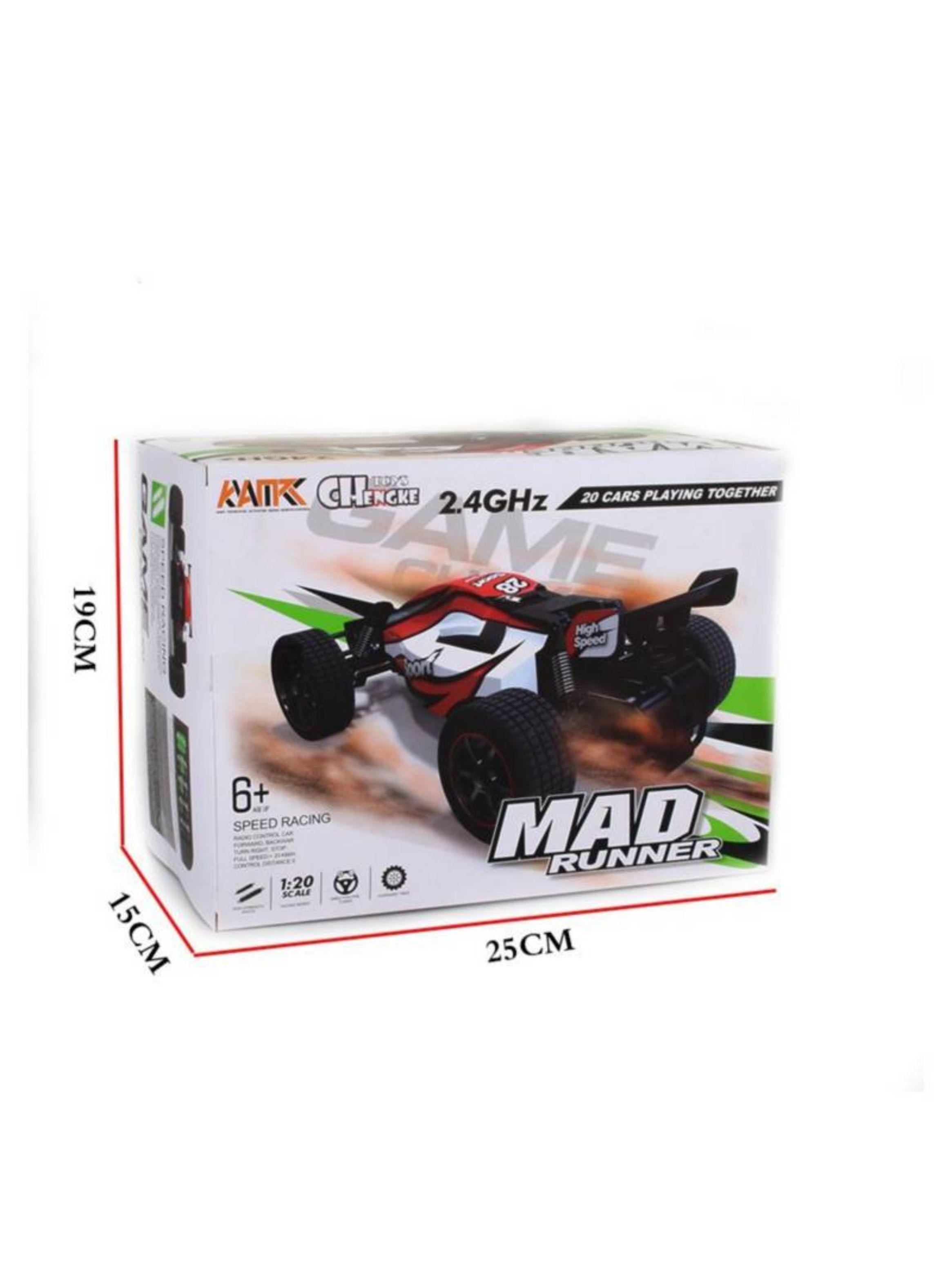 Auto Control Remoto Recargable Mad Runner Amarillo-1