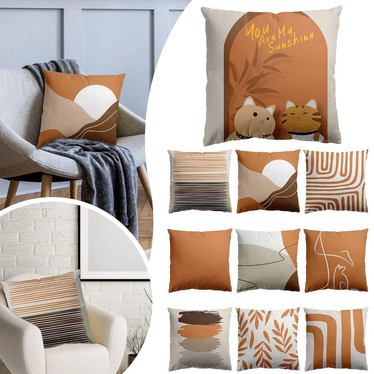 Cojin Boho Retro Poliéster 45x45cm Flor Espejo-1