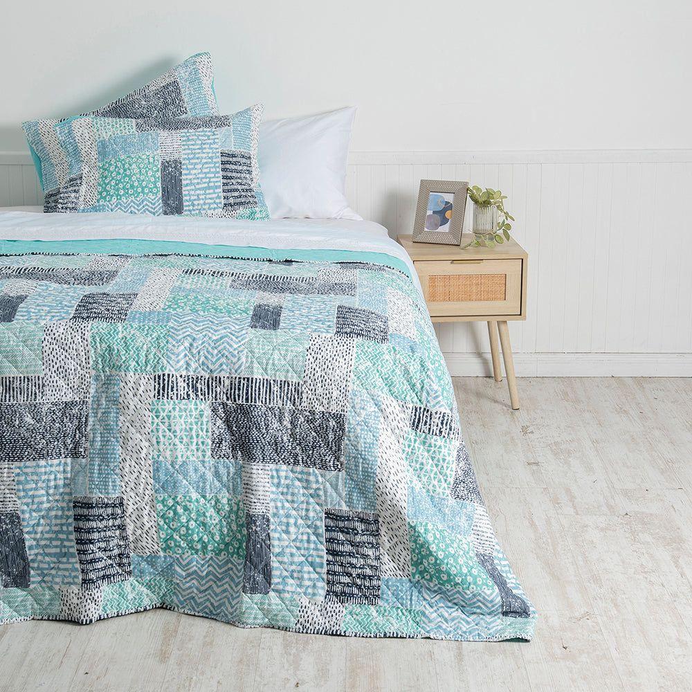 Quilt Cosido Patchwork King Mashini-0