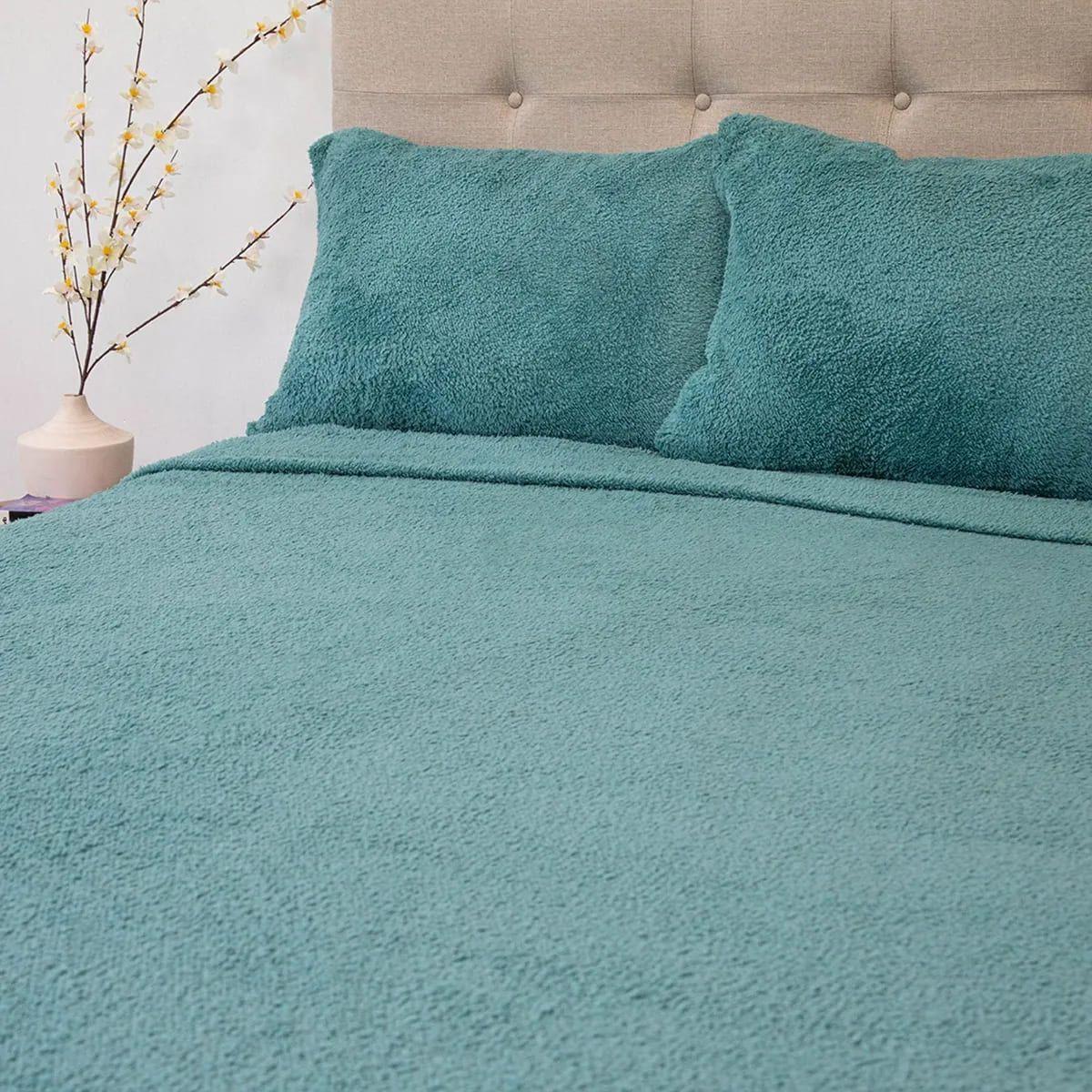 Juego De Sabanas Chiporro Lisa 2.0PL Termica Doral Turquesa-4