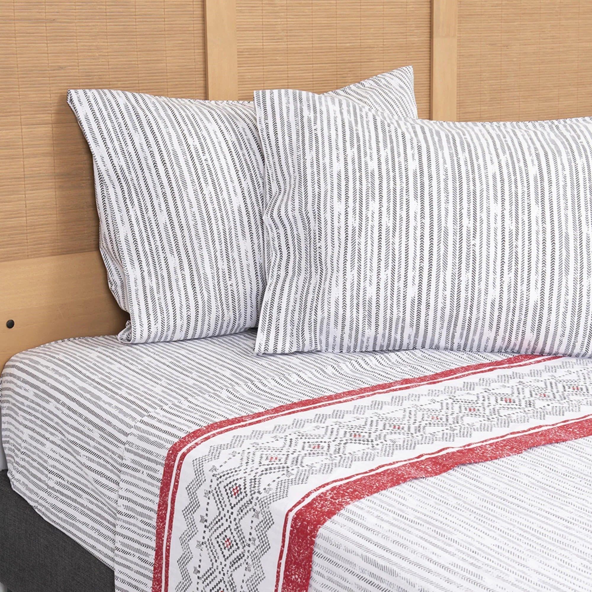 S bana 2 Plazas 144 Hilos Estampado Snow-3