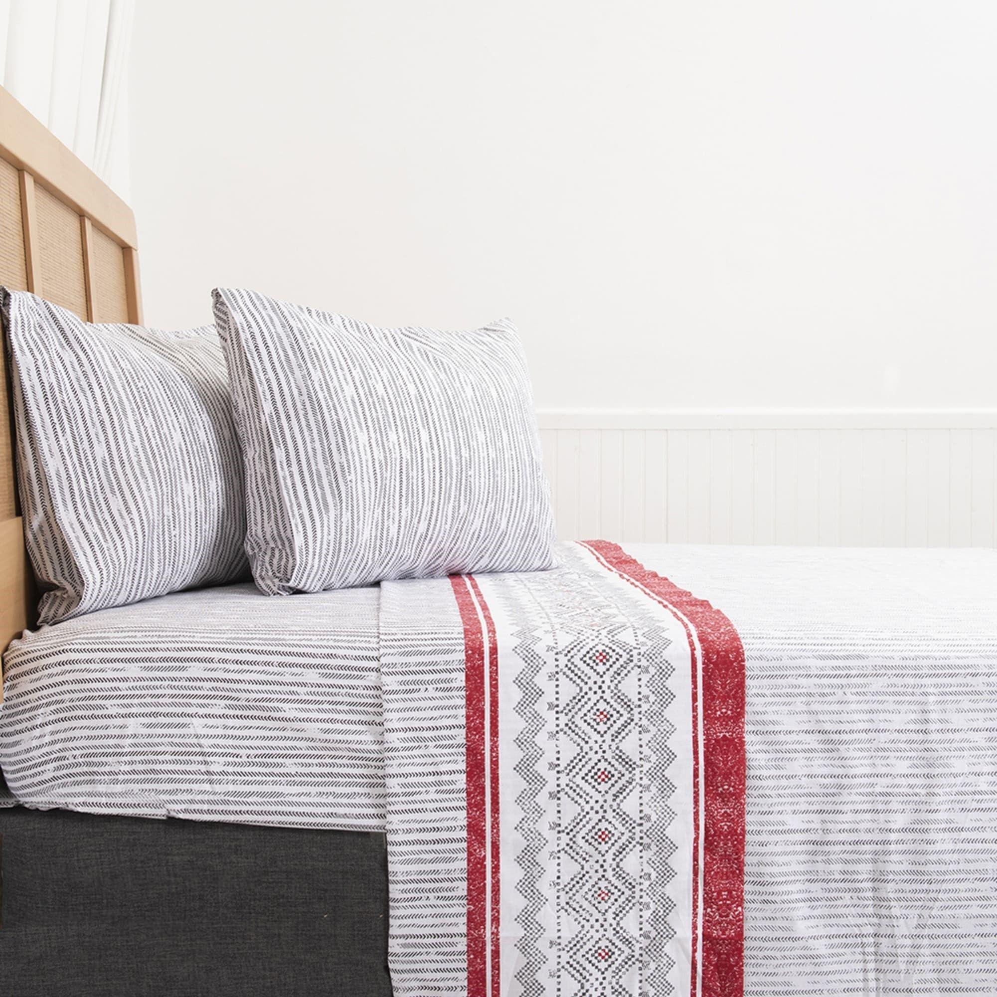 S bana 2 Plazas 144 Hilos Estampado Snow-4