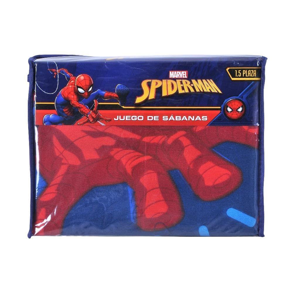 Juego de Sábanas Infantiles Microfibra 1.5 Plazas Spider Man-2