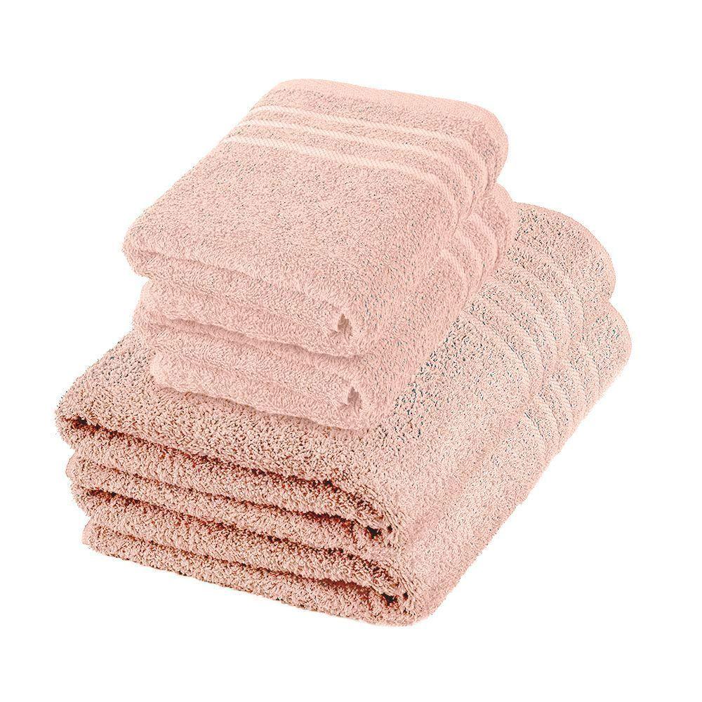 Set Toallas 2 Mano + 2 Baño 500gr AMA DE CASA-0