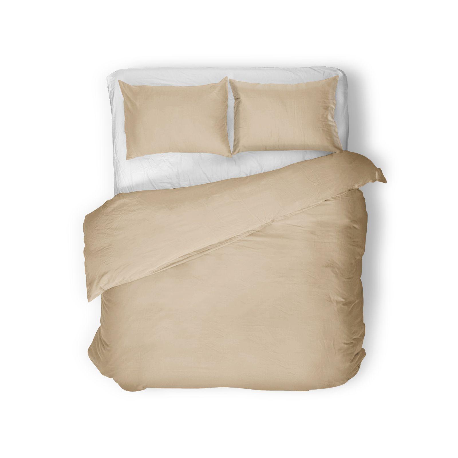 Cubrecama 2 PLAZA Microfibra Peinada Raices Khaki Ama de Casa-0