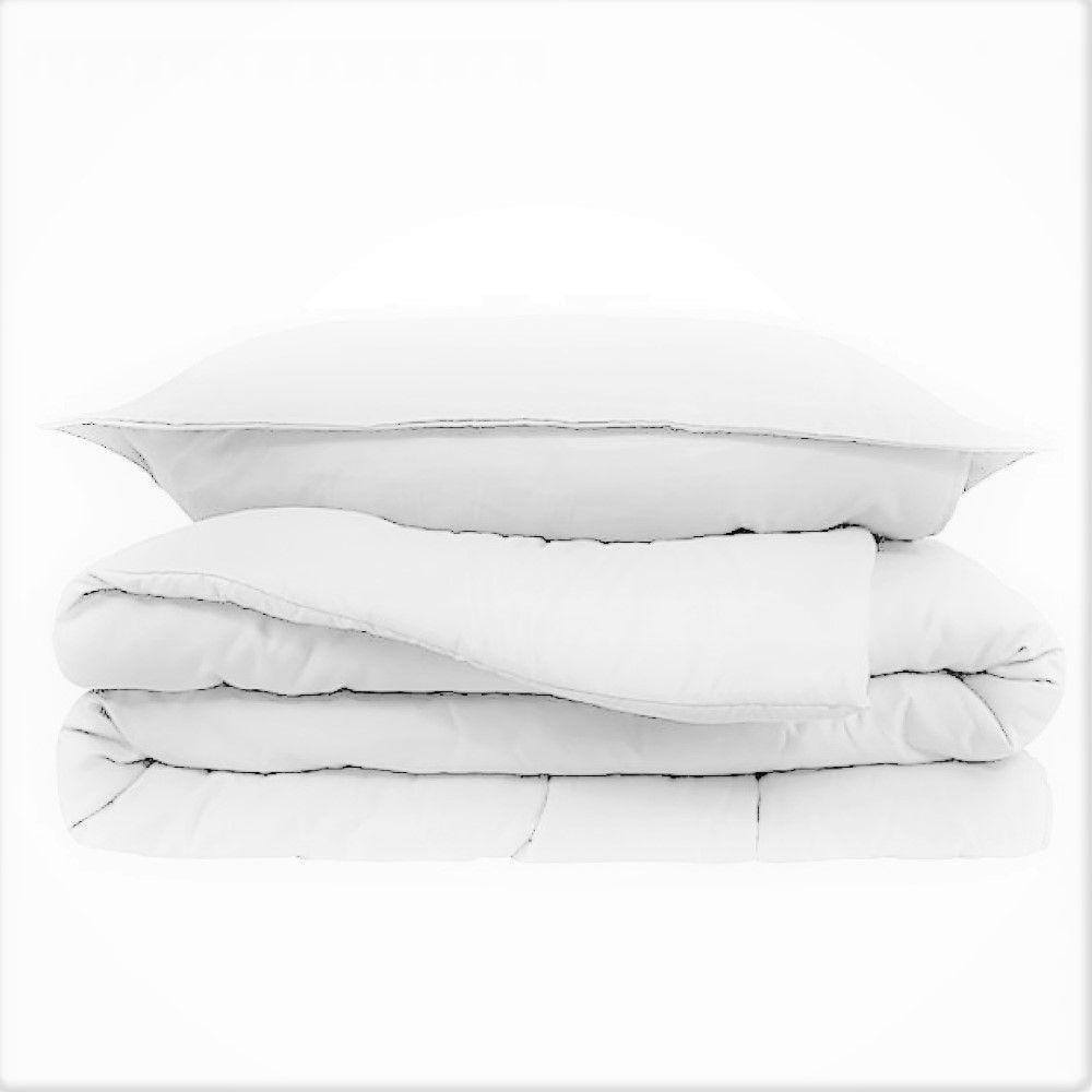 Cubrecama 2 PLAZA Microfibra Peinada Sensation Nieve Ama de Casa-1