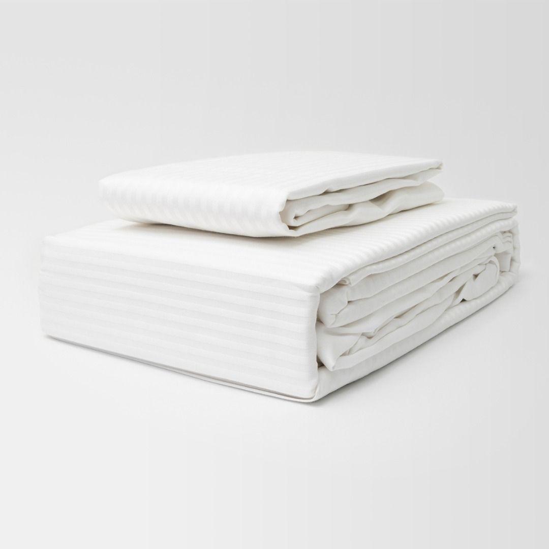 Juego de sábanas 300 hilos Satín SUPER KING 50% Algodón / 50% Satín -0