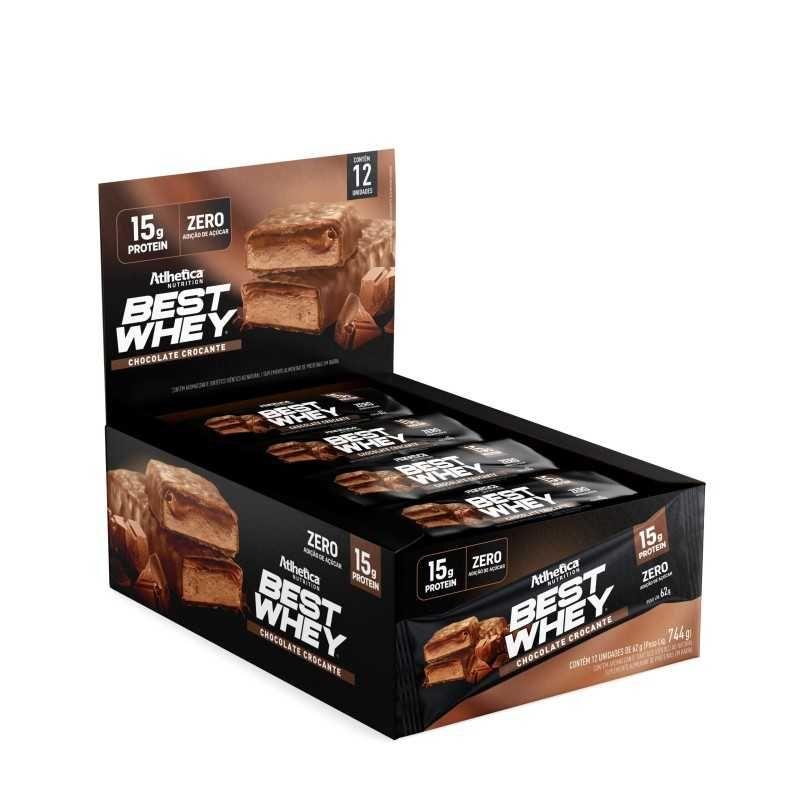 Barras de Proteína Best Whey 15G Atlhetica Nutrition Chocolate Crocante 12 un-0
