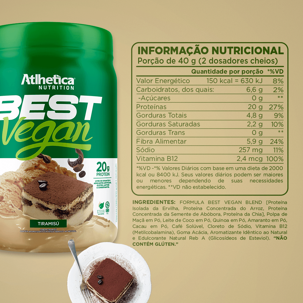 PROTEÍNA VEGANA BEST VEGAN - 1.1 LIBRAS - TIRAMISÚ-1